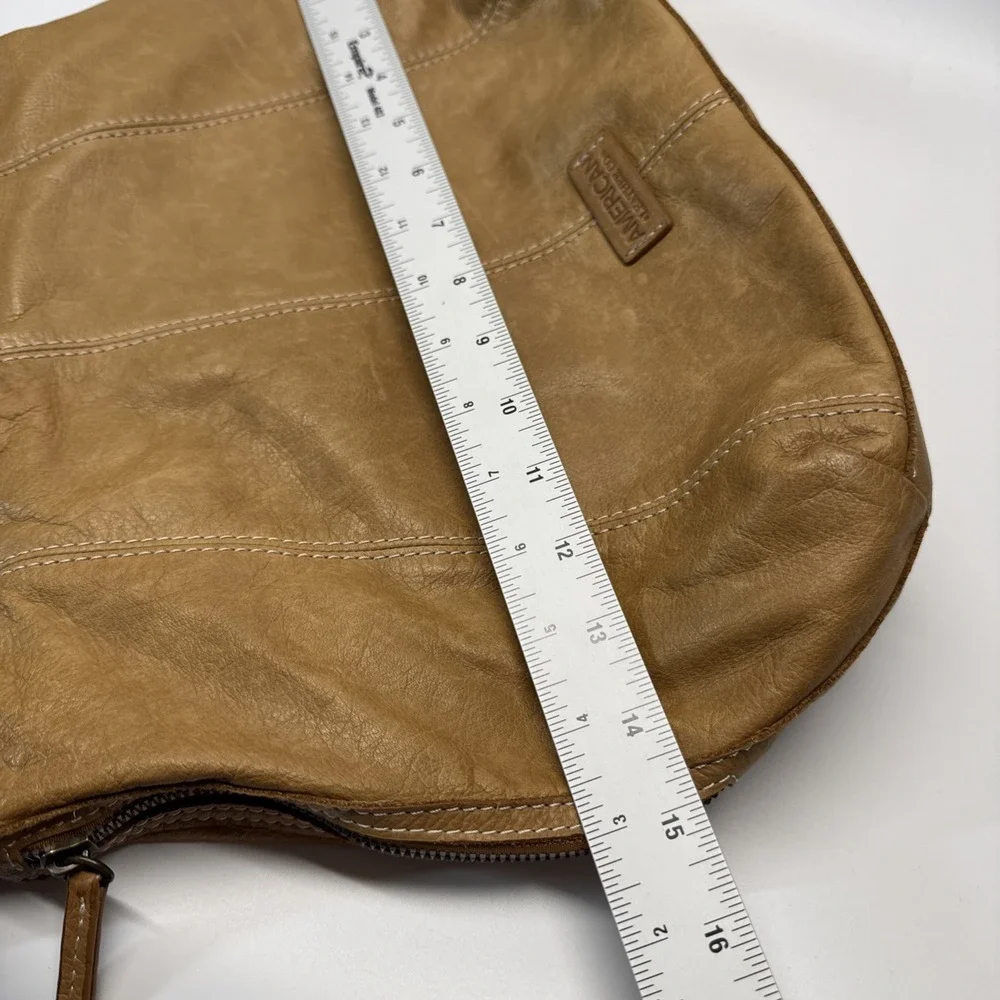 American Leather Company Hobo Shoulder Bag Purse Tan